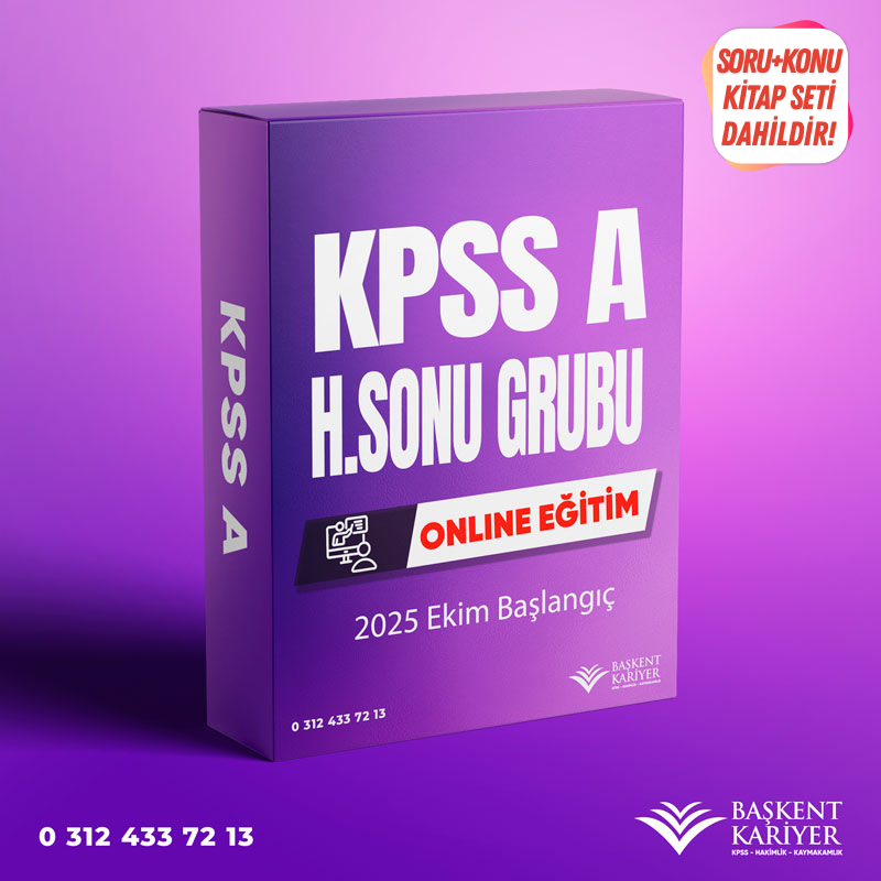 KPSS A | ONLINE | HAFTASONU GRUBU
