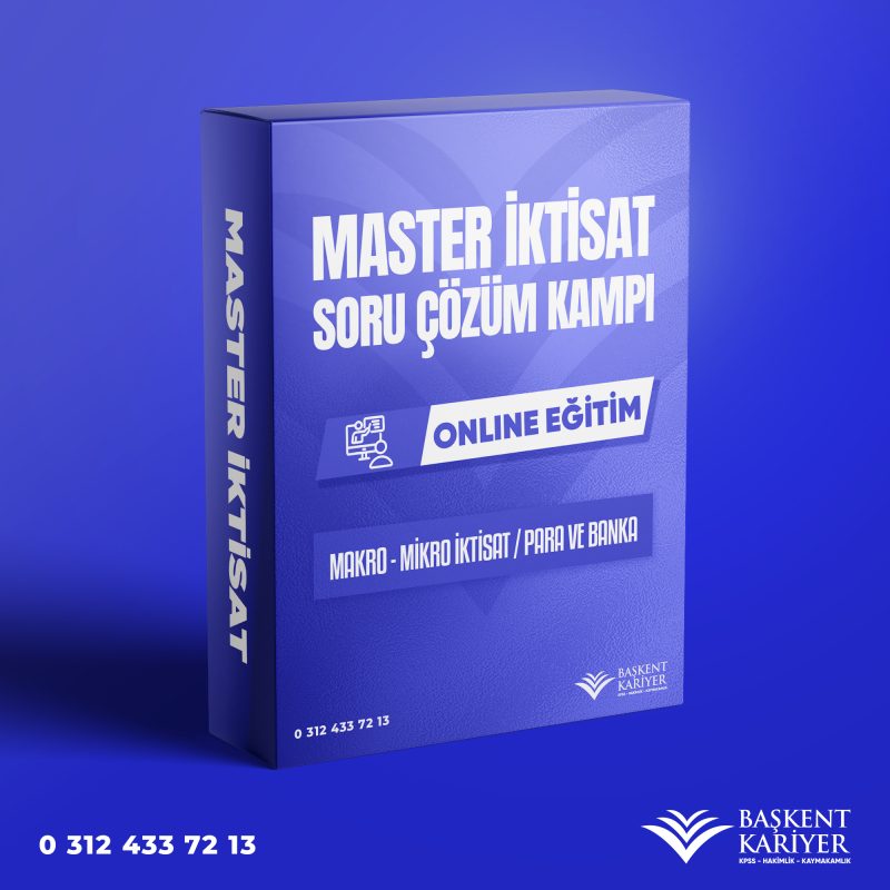 Ertan Özel'den Master İktisat Soru Çözüm Kampı | Online Eğitim
