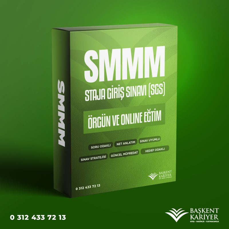 SMMM Staja Giriş Sınavı (SGS) Hazırlık Programı | Örgün ve Online Eğitim