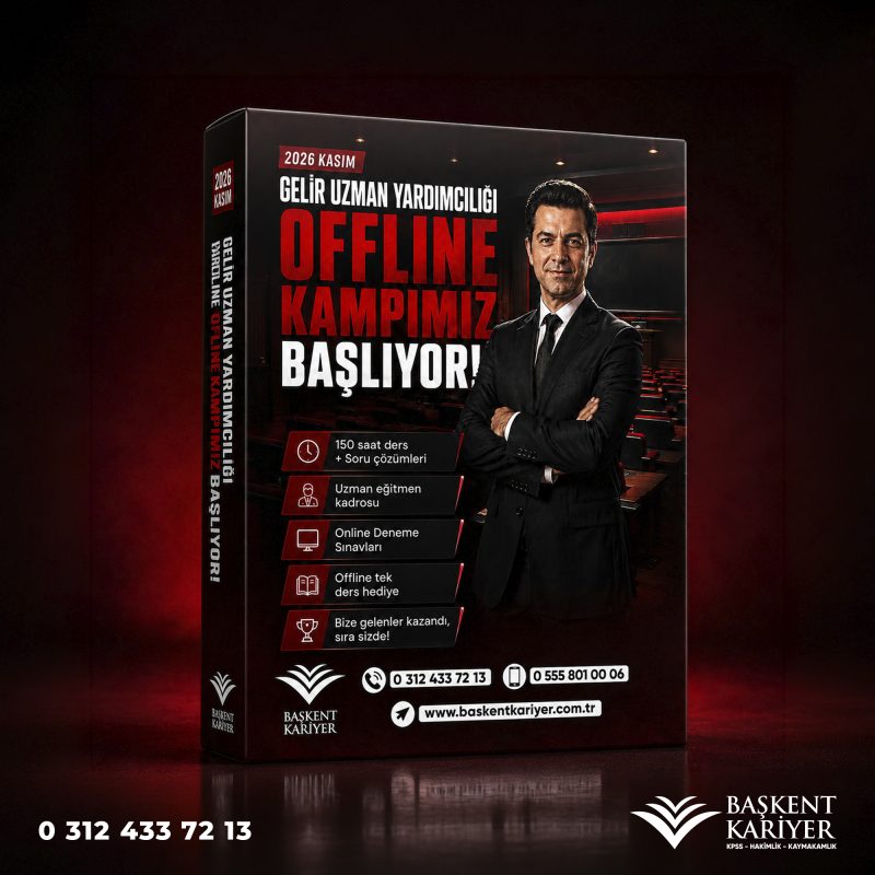 2026 Gelir Uzman Yardımcılığı Offline Hazırlık Kampı | Kasım Dönemi